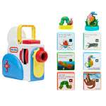 Story Dream Machine and Eric Carle books on a white background