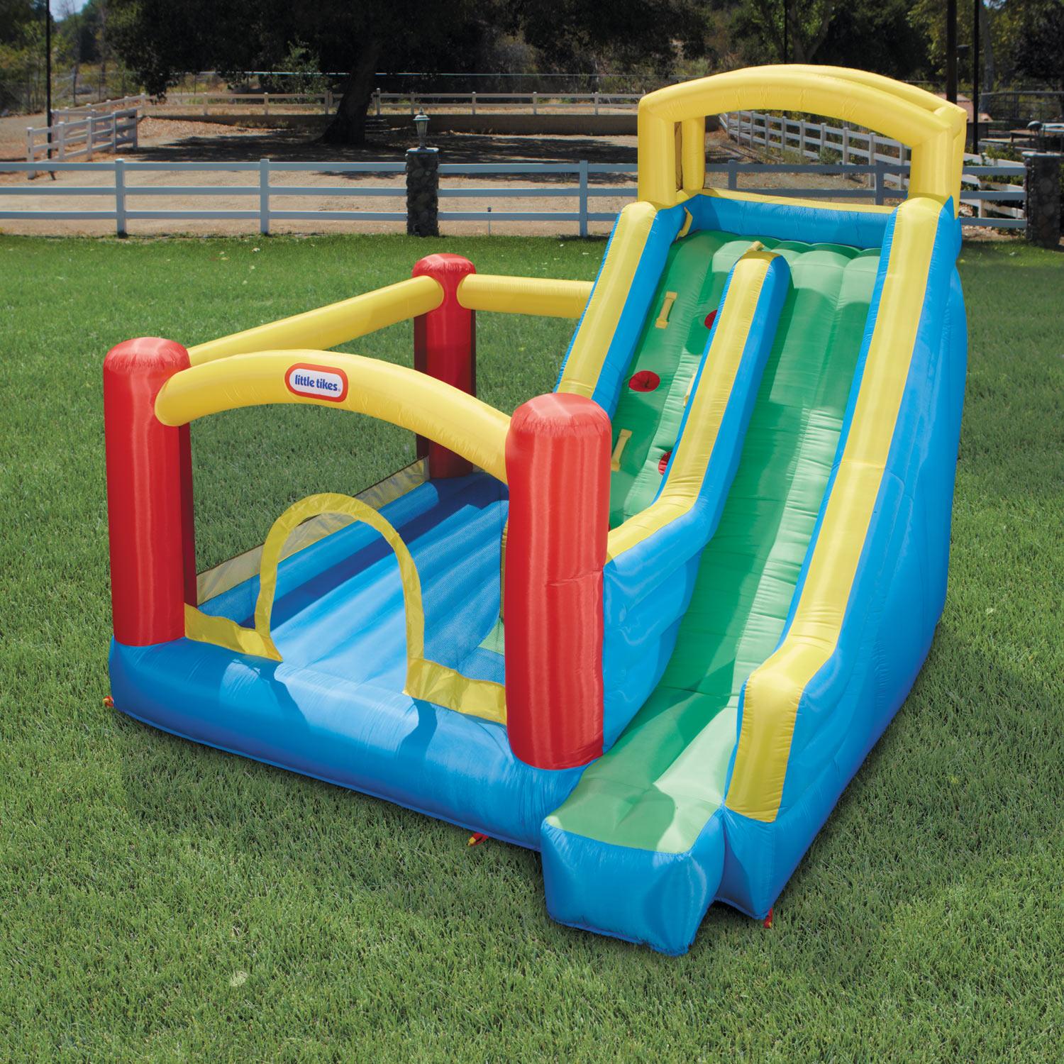 A climber, a slide and a bouncer all in one!