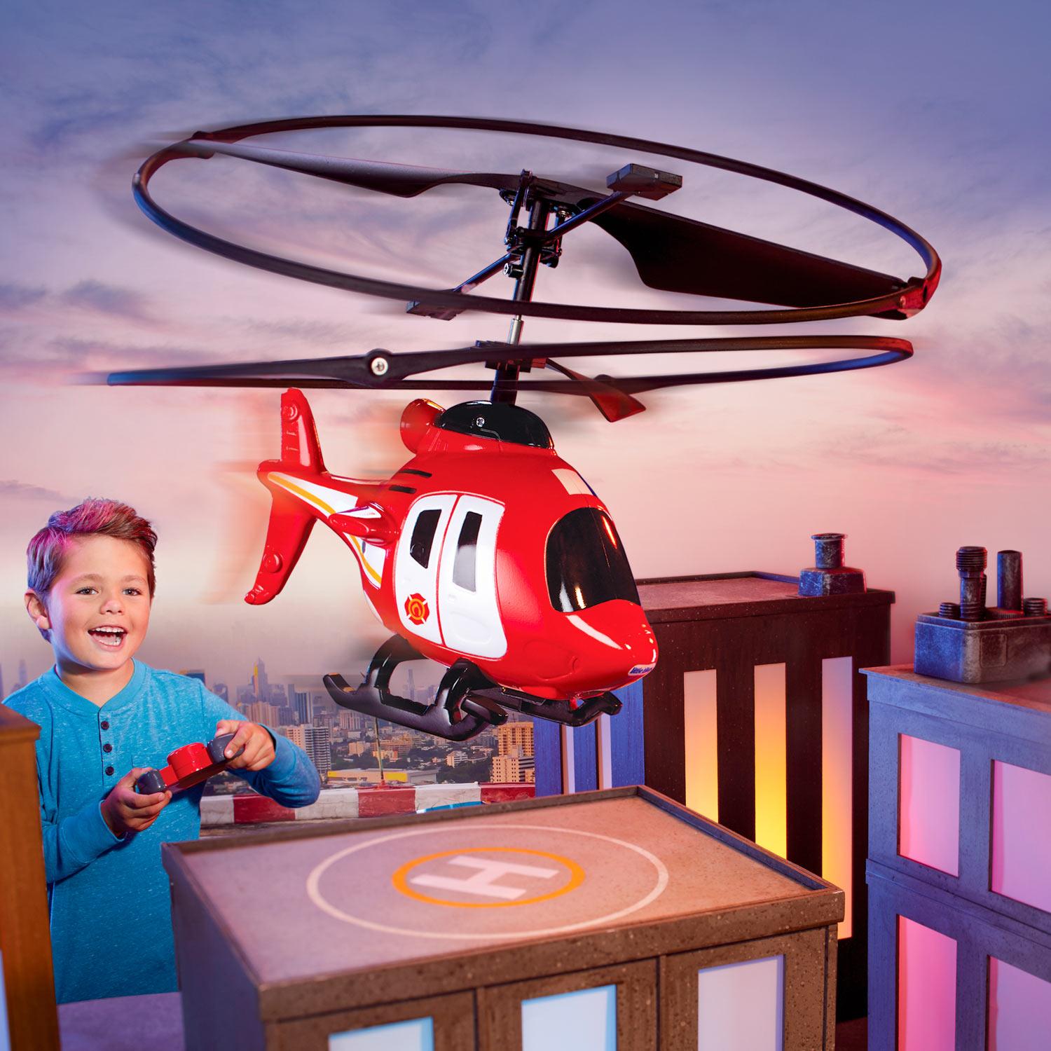boy flying the chopper