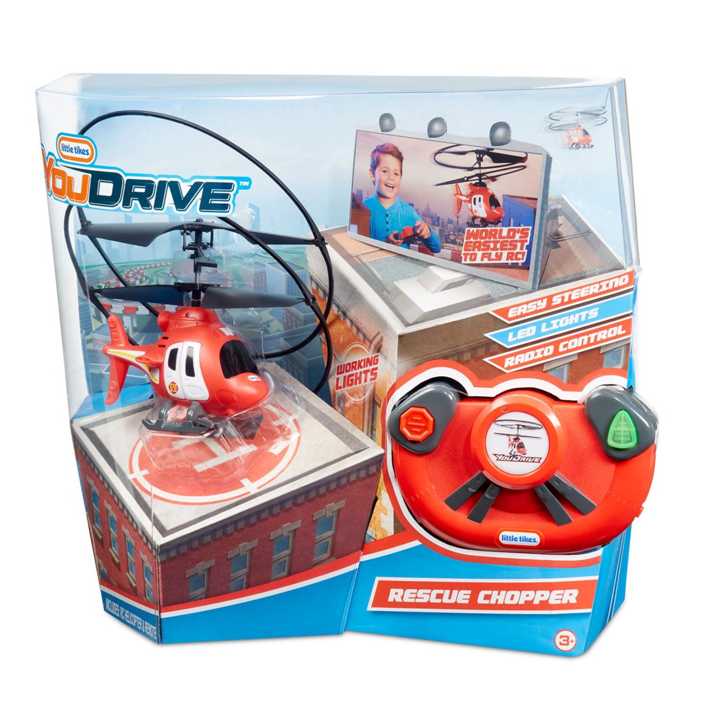 Chopper and remote in packaging