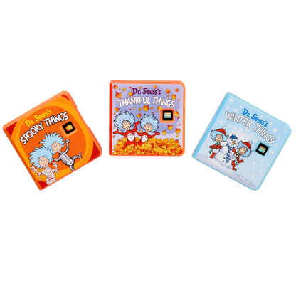 Three Dr. Seuss-themed books