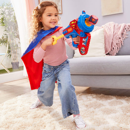 Girl shooting blaster