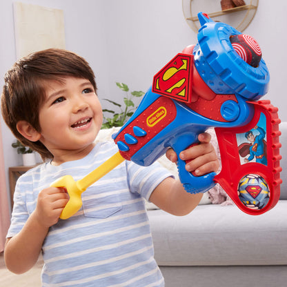 Boy using blaster