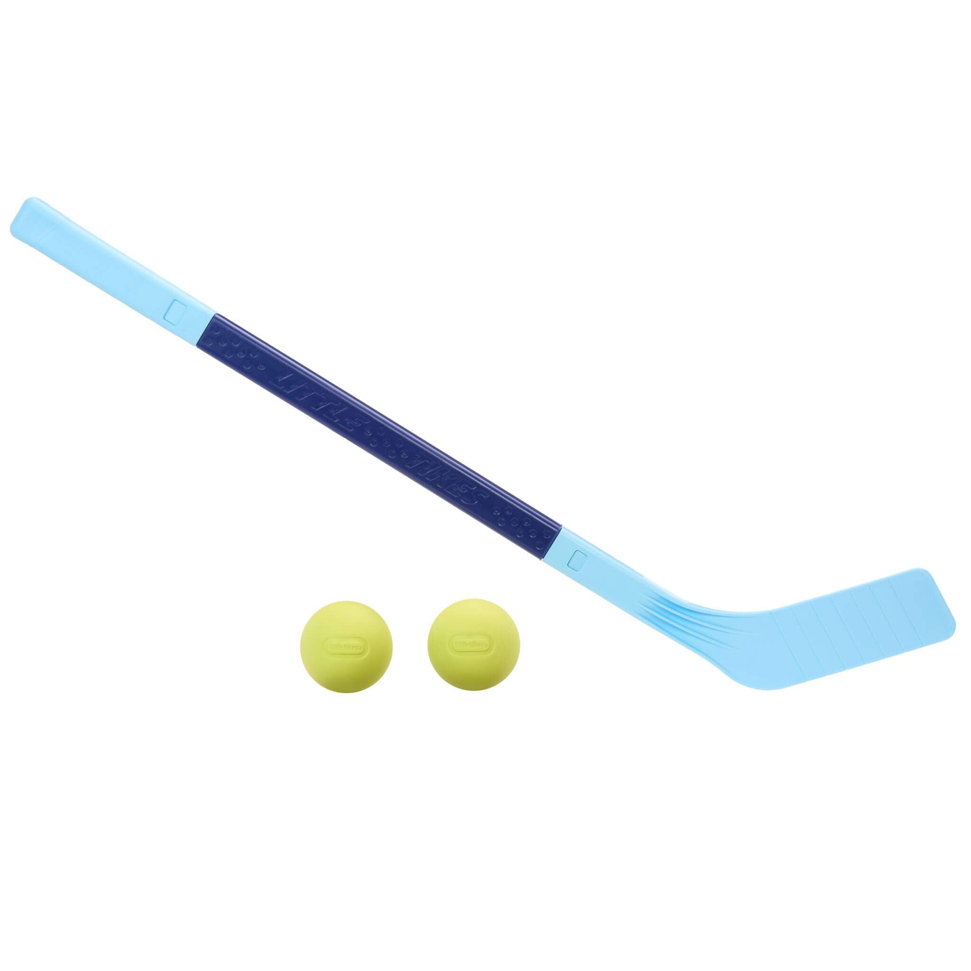 Hockey stick with two balls