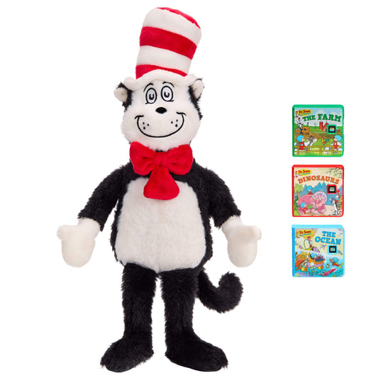 Story Dreamers Cat in the Hat Plush with three stories