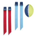 Football and two set of flags