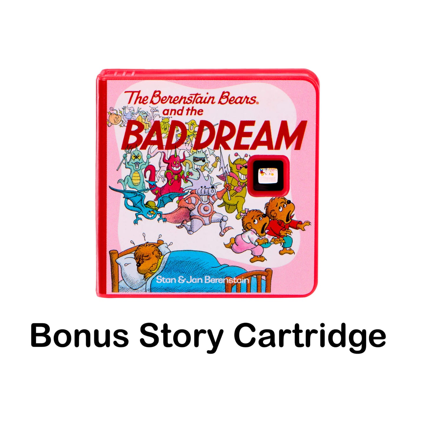 Cartridge cover for 'The Berenstain Bears and the Bad Dream' on a white background
