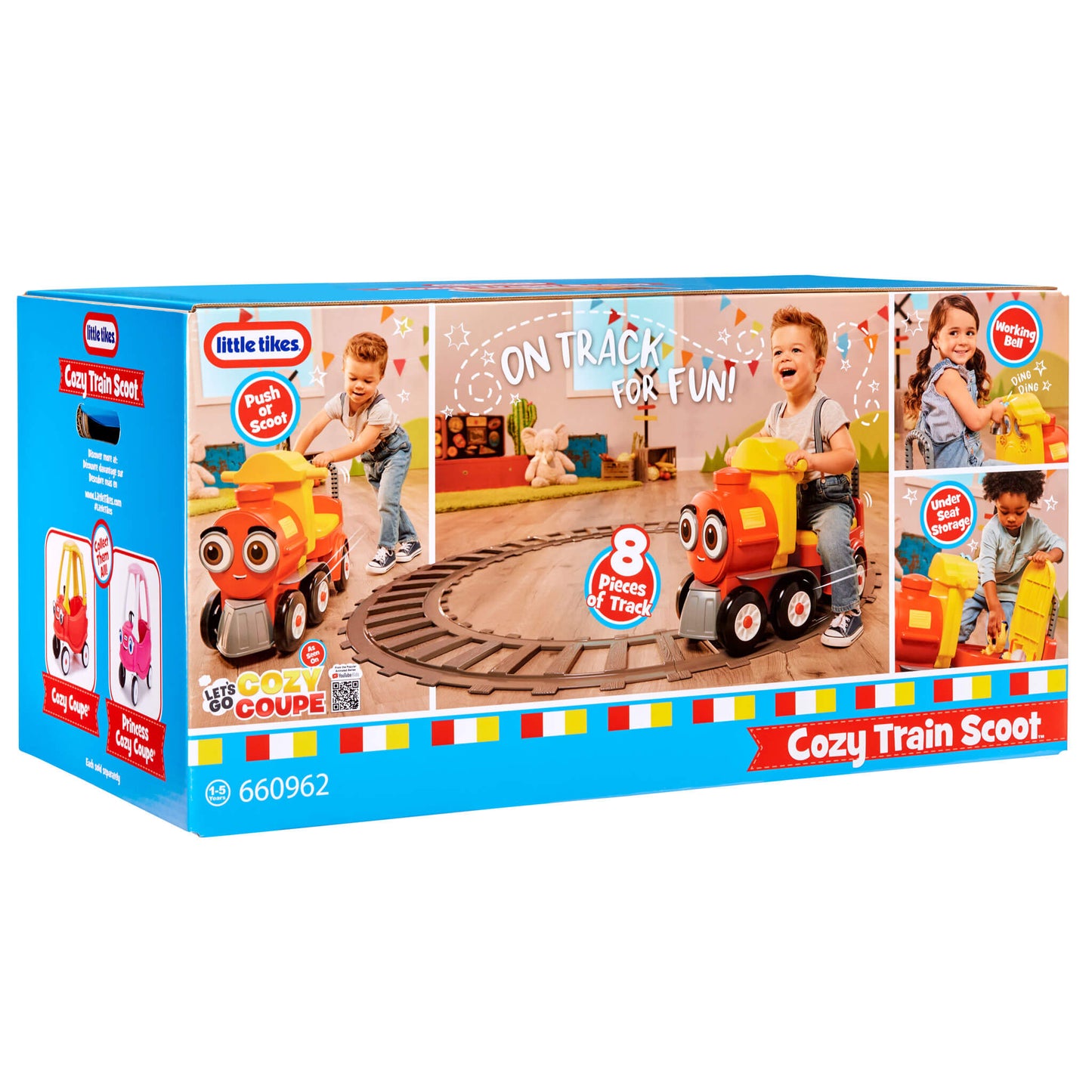 Cozy Train Scoot colorful packaging